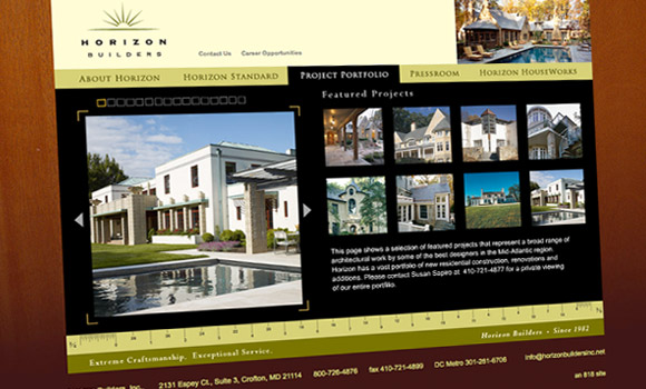 Horizon Builders website